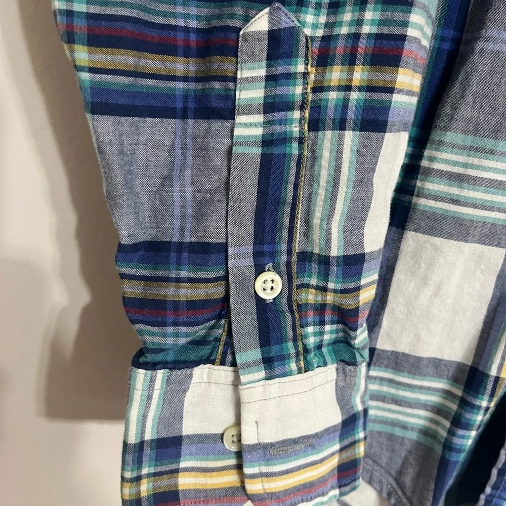 Boys Polo‎ Ralph Lauren Long Sleeve Button Down Shirt Size Small 100% Cotton